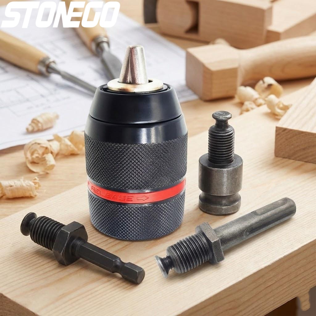 Screwdriver Set Precision - 4Pcs 2-13mm Keyless Metal Drill Chuck