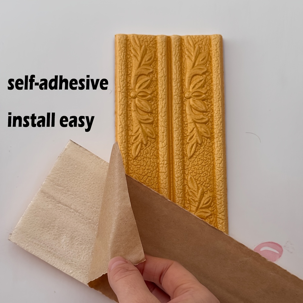 2pcs Emboss Self Adhesive cell - Baseboard Molding Trim ulasan dan harga