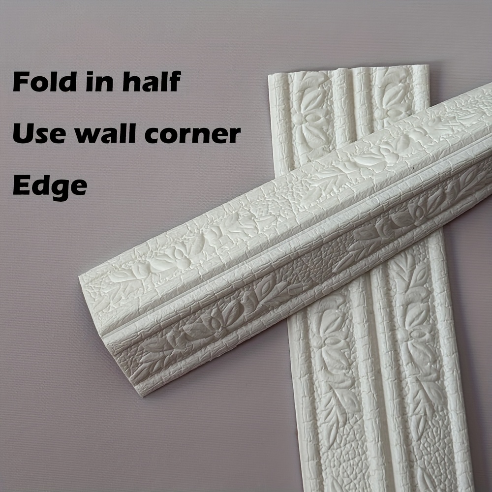 2pcs Emboss Self Adhesive cell - Baseboard Molding Trim ulasan dan harga