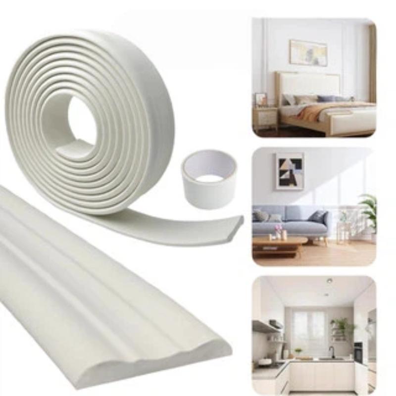 5M Soft Wall Trim Lines Self-A - Baseboard Molding Trim ulasan dan harga