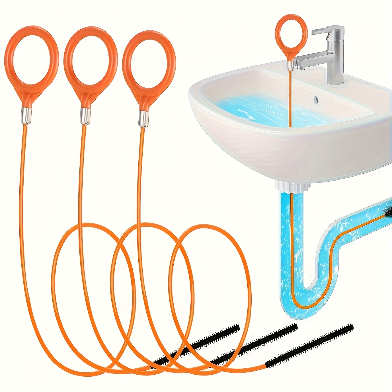 Sink Snake Hair Remover Tool,  - Plumbing Snake Drain ulasan dan harga