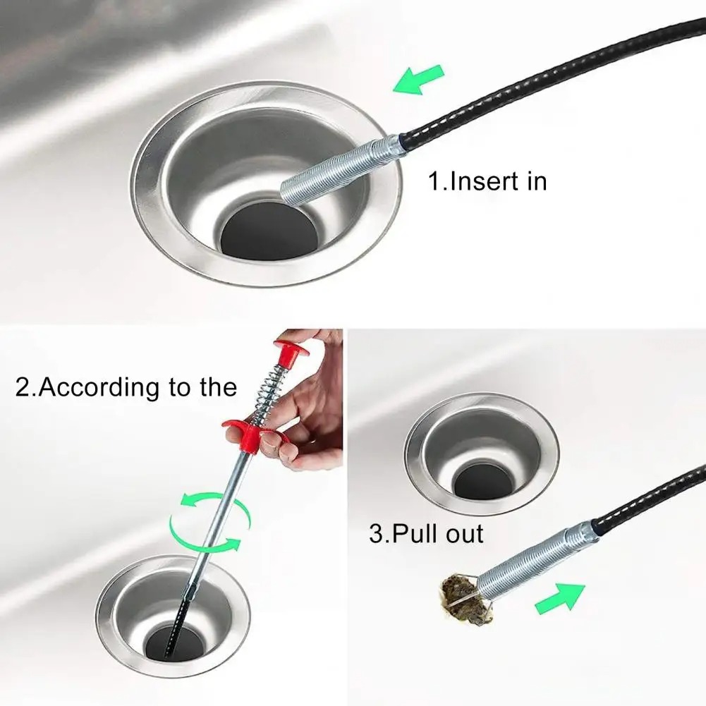 Flexible Spring Snake Drain Pi - Plumbing Snake Drain ulasan dan harga